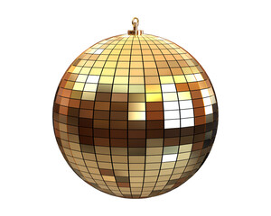 Disco ball isolated on background. 3d rendering - illustration