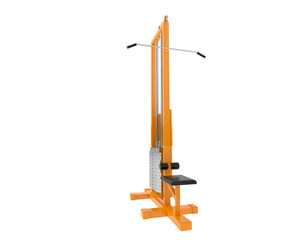 Gym equipment isolated on background. 3d rendering - illustration