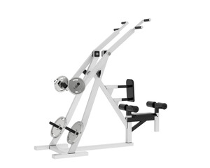 Gym equipment isolated on background. 3d rendering - illustration