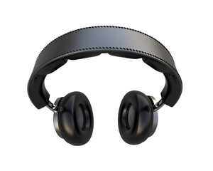 Headphones isolated on background 3d rendering illustration