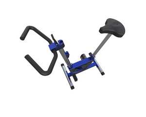 Magnetic bike isolated on background. 3d rendering - illustration