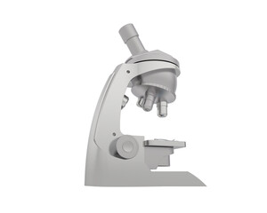 Microscope isolated on background. 3d rendering - illustration