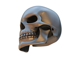 Skull isolated on background. 3d rendering - illustration