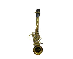 Saxophone isolated on background. 3d rendering - illustration
