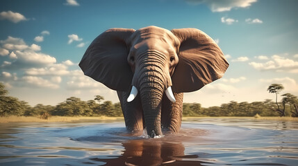 Fototapeta na wymiar Elephant illustration