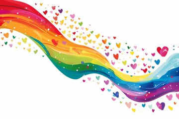 LGBTQ Pride gold orange. Rainbow colorful colorful tangerine diversity Flag. Gradient motley colored pay equity LGBT rights parade festival inclusion diverse gender illustration