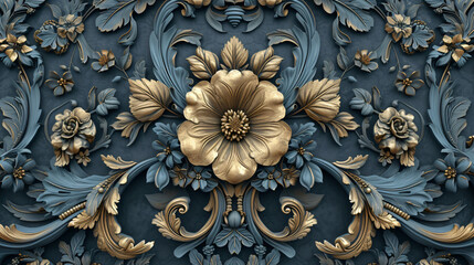 3D wallpaper for home interior classic decoration