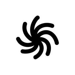 Hand drawn black shape