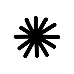 Hand drawn black shape