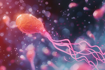 Microscopic Sperm Cells