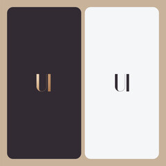 UI logo design vector image