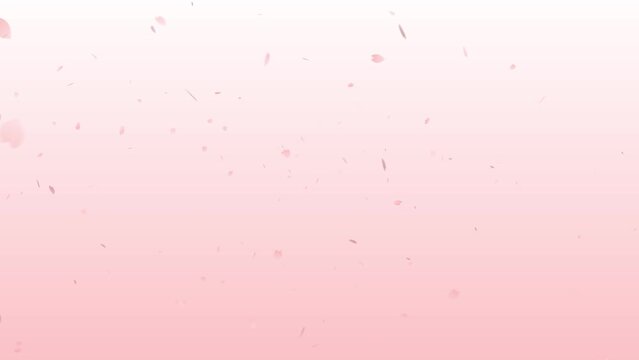 桜の花びらが舞うイメージ（ピンク）