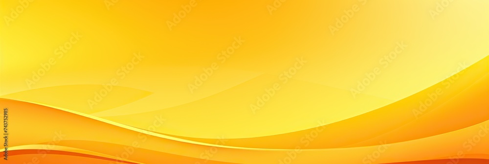 Aufkleber A vibrant yellow background adorned with a dynamic wavy design, creating a sense of movement and energy