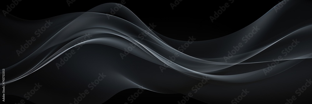 Aufkleber an elegant wave of smoke gracefully rises and twists through the air, creating mesmerizing patterns 