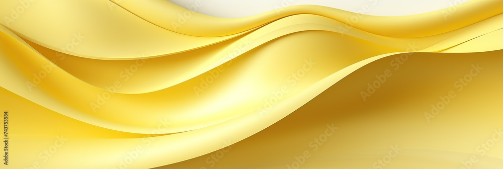 Poster White and yellow wavy lines swirl and dance across a vibrant background, creating a dynamic and artistic display of movement and color