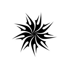 Abstract Vector Star Shape Object Transparent