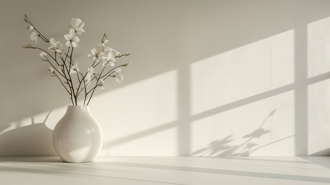 Elegant background, flower vase in the room
