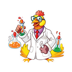 scientist animal vector