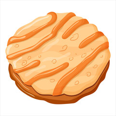 Cookies, confectionery. Vector illustration on a white background