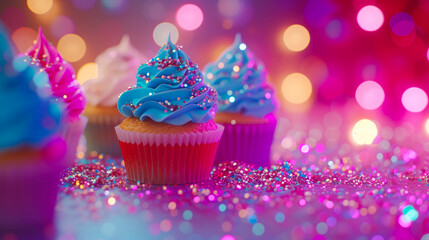 Dazzling Cupcake Extravaganza: Glittering Temptations Await