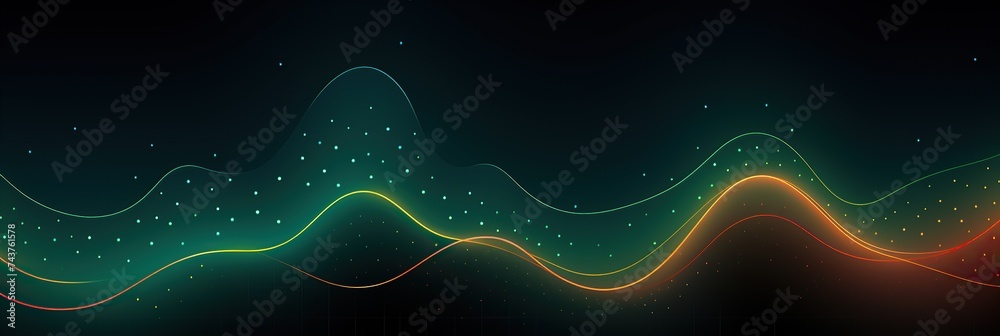 Poster A wave of light cutting through a dark background, creating a mesmerizing and enchanting visual experience