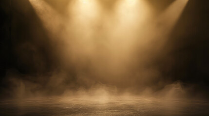 Lost in the Fog: Solitude on the Stage - obrazy, fototapety, plakaty