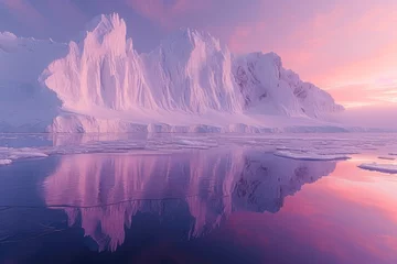 Poster Lichtroze Frozen Majesty: Exploring the Arctic Archipelago