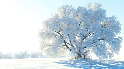 Serene winter landscape, perfect for seasonal projects