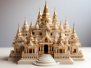 Fototapeta premium Miniature Indian Hindu Temple. Indian Architecture