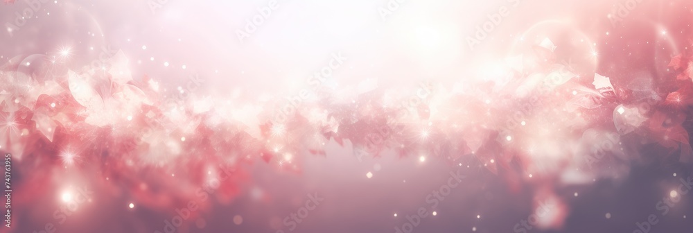 Aufkleber dreamy abstract background of soft pink sparkles and bokeh, ideal for festive or romantic settings, 