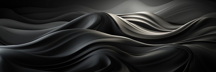 Obraz premium A striking black powerful and dynamic ocean wave crashing onto the shore, capturing the raw beauty and force of nature