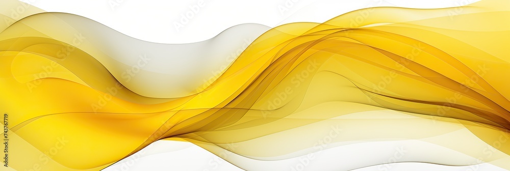 Poster A vibrant, abstract background featuring wavy lines in shades of yellow and white, creating a dynamic and energetic visual experience