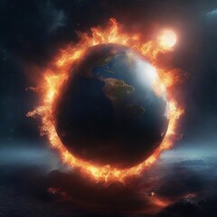 planet Earth explosion war of destruction Armageddon