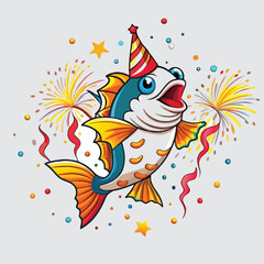 fish in party vector