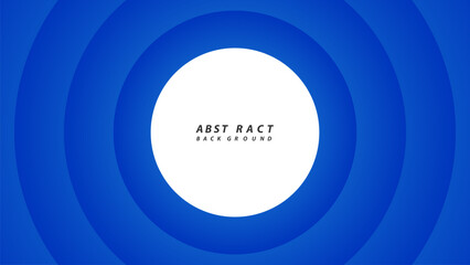 Abstract circle round blue background