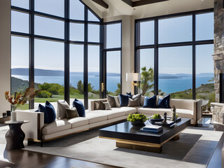 Elegance Unbound: Modern Living Room Bliss, Open Enchantment