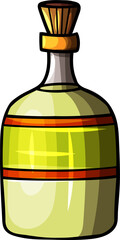 Alcohol bottle cartoon funny illustration