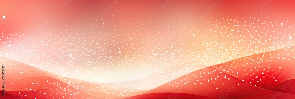 Leinwandbilder a vibrant red and white abstract background adorned with twinkling stars, creating a mesmerizing cel