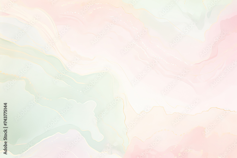 Aufkleber swirls of pink and green marble. the colors blend elegantly, creating a mesmerizing and artistic dis