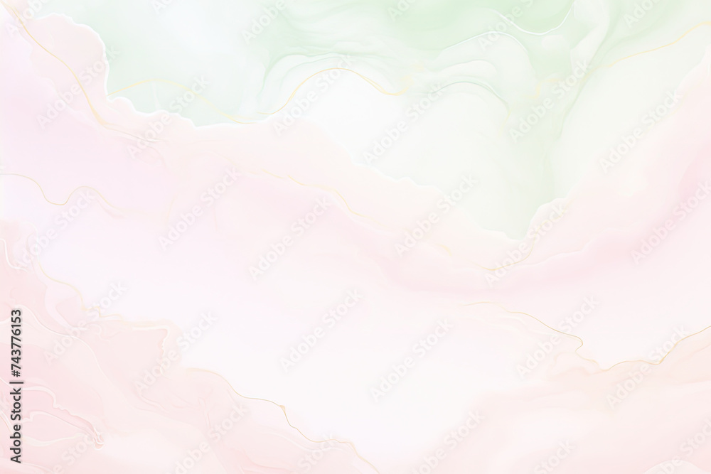 Poster this painting features a mesmerizing blend of vibrant pink and green hues, creating a harmonious and