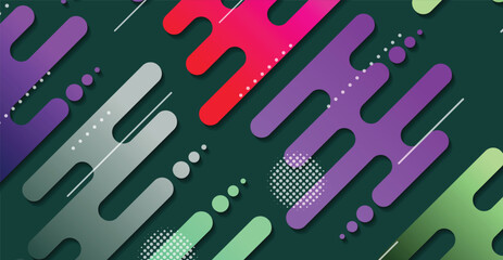 Abstract minimal geometric shape background with gradient