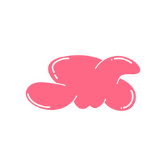 Hand drawn bubble shape illustration 