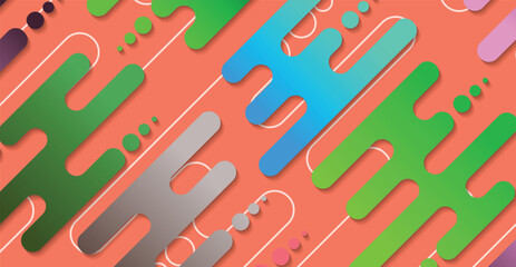 Abstract minimal geometric shape background with gradient