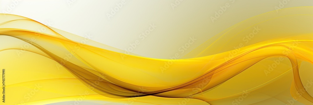 Poster a vibrant abstract background featuring wavy lines in shades of yellow, creating a dynamic and energ