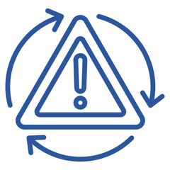 Risk Cycle Icon Element For Design