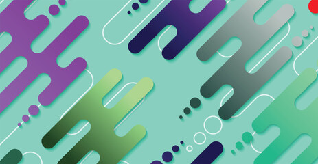 Abstract minimal geometric shape background with gradient