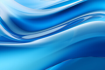 Blue curved glass background texture, wallpaper