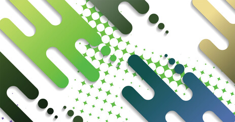 Abstract minimal geometric shape background with gradient