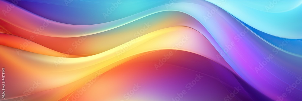 Aufkleber colorful  waves in various shades, creating a dynamic and mesmerizing pattern