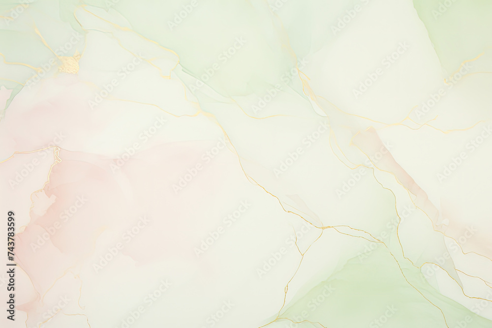 Leinwandbilder mesmerizing blend of white and green marble textures, creating a harmonious and elegant backdrop